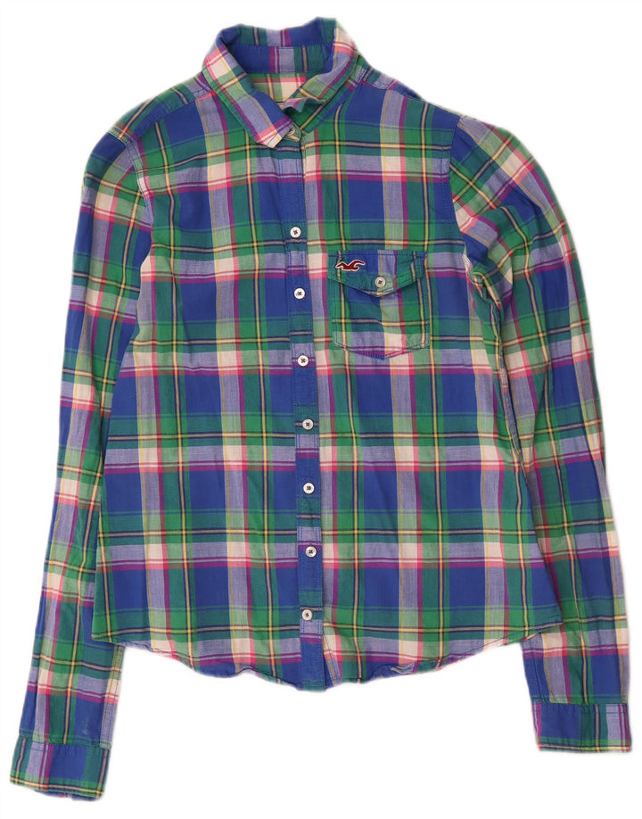 Cămașă Hollister pentru femei UK 12 Medium Multicolor Check Bumbac