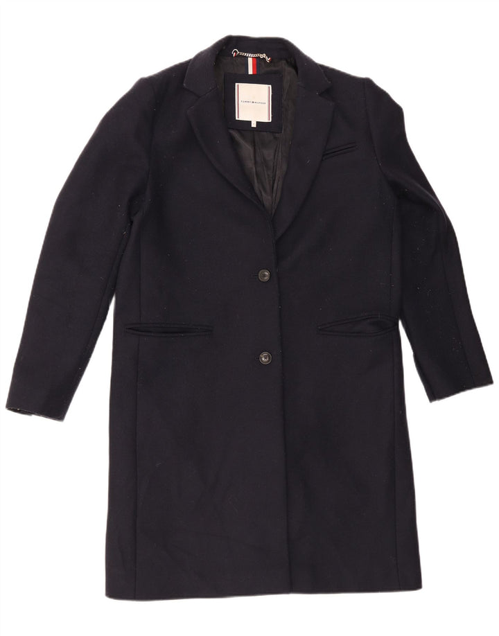 Pardesiu pentru femei Tommy Hilfiger US 8 Medium Bluemarin Lână