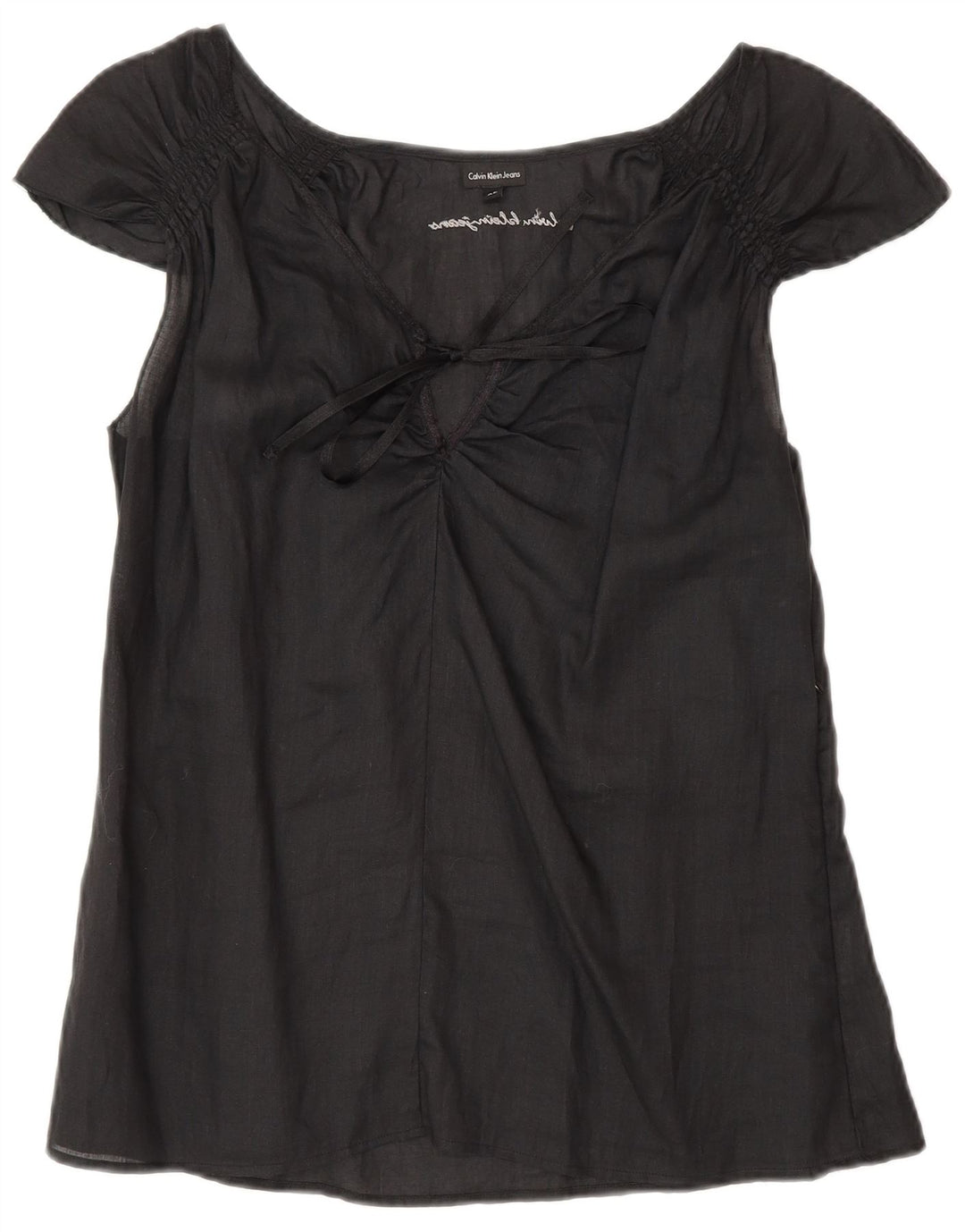 Bluză de damă Calvin Klein Jeans Top UK 18 XL Negru