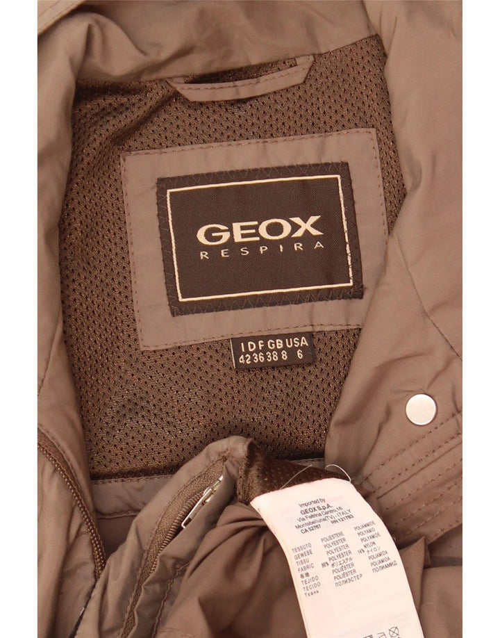 Geacă Geox pentru femei Respira Utility UK 8 Small Brown Poliester