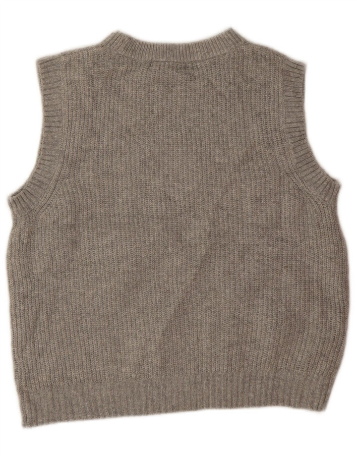 Marks & Spencer pentru femei Crop Vest Tank Top UK 10 Small Gri Poliester