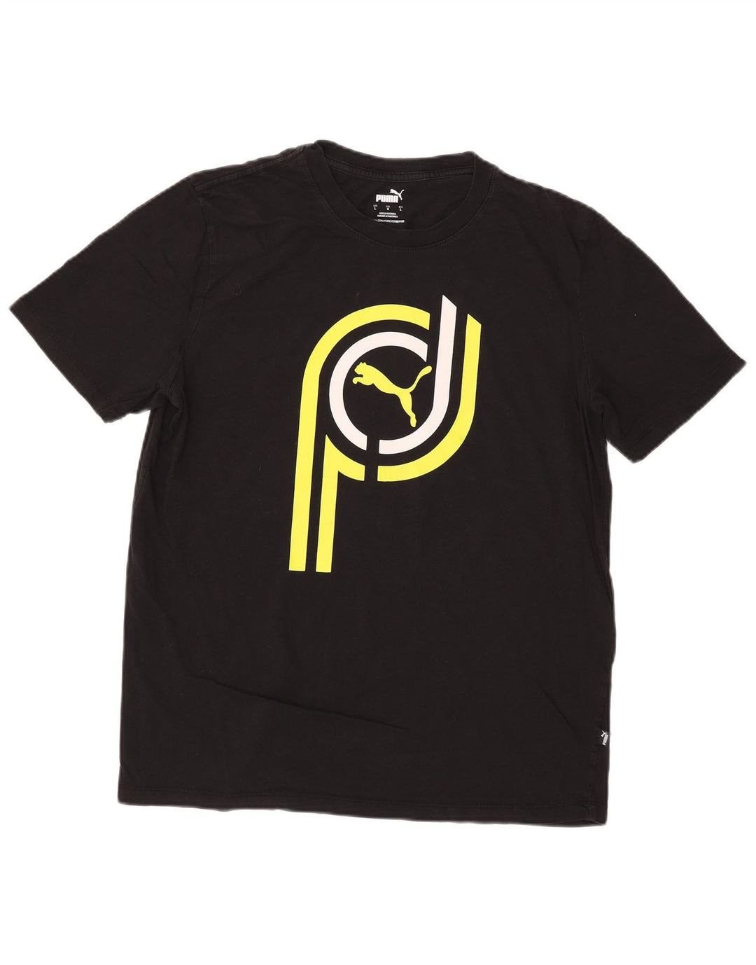 Tricou grafic Puma pentru bărbați Top Large Negru