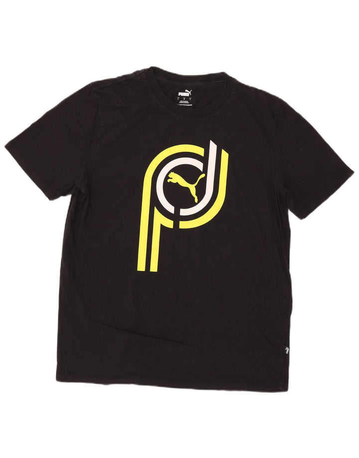 Tricou grafic Puma pentru bărbați Top Large Negru