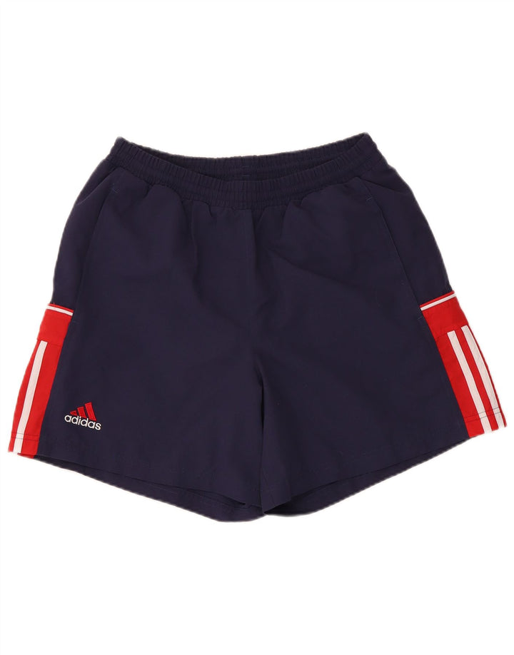 Pantaloni scurți sport Adidas pentru bărbați, medii, bleumarin, poliester color bloc