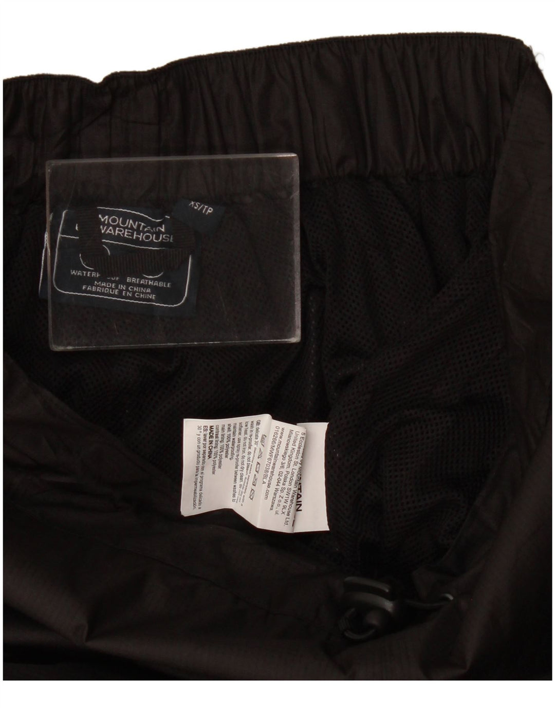 Mountain Warehouse Pantaloni impermeabili pentru femei UK 6 XS Poliester negru