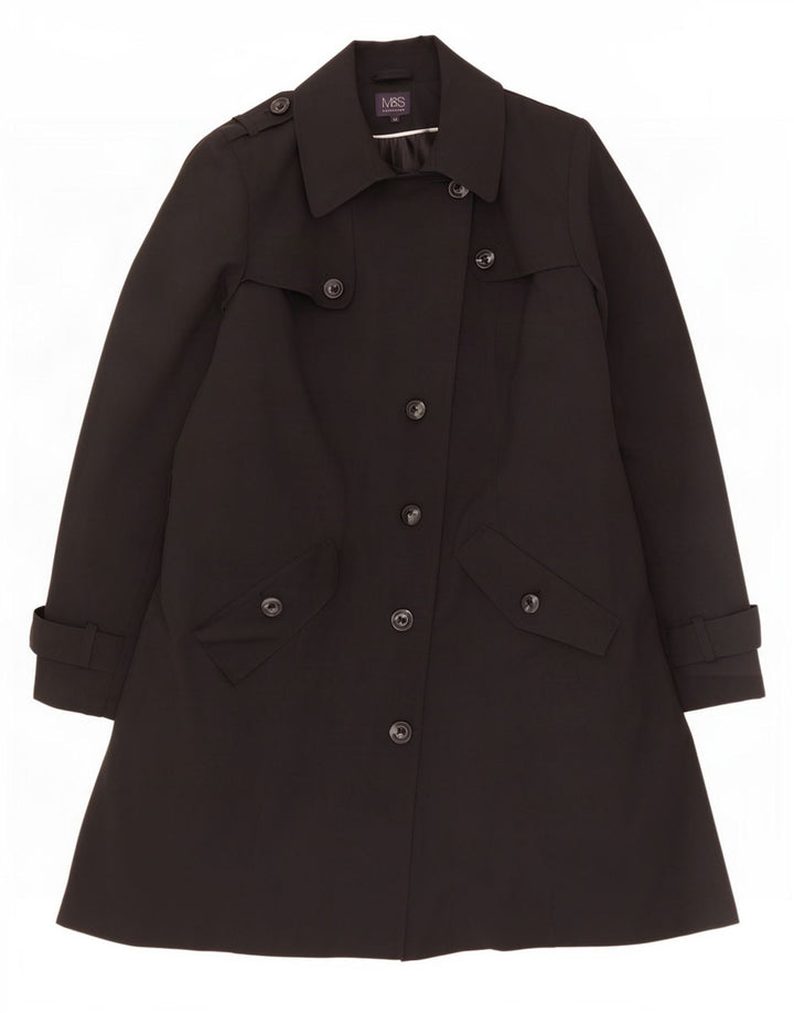 Trench pentru femei Marks & Spencer UK 20 2XL Poliester negru