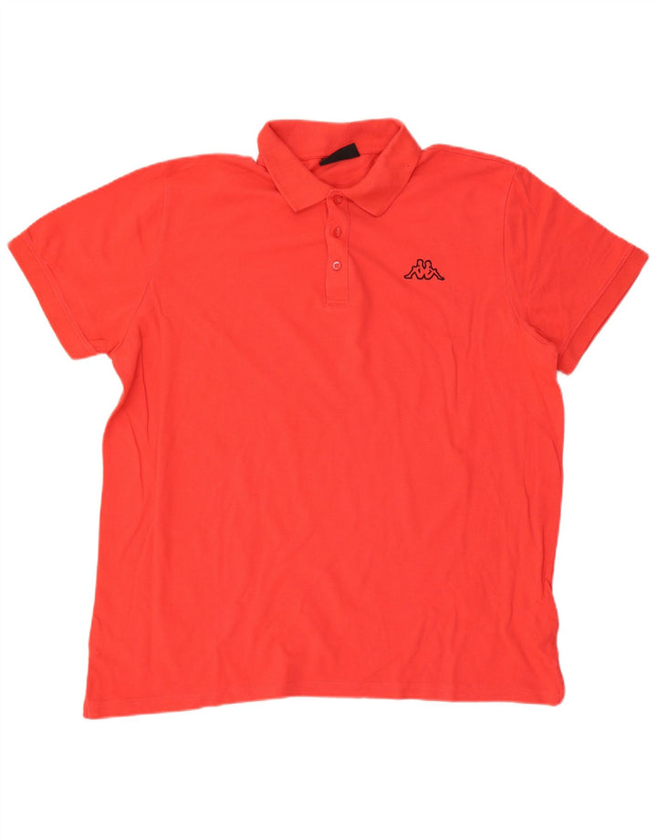 Cămașă polo pentru bărbați Kappa 2XL bumbac roșu