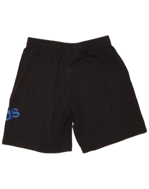 Pantaloni scurți sport grafic Adidas pentru bărbați, mari, negru, bumbac