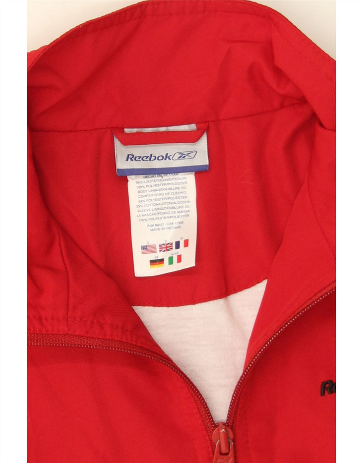Jachetă de trening pentru bărbați Reebok, poliester roșu mic