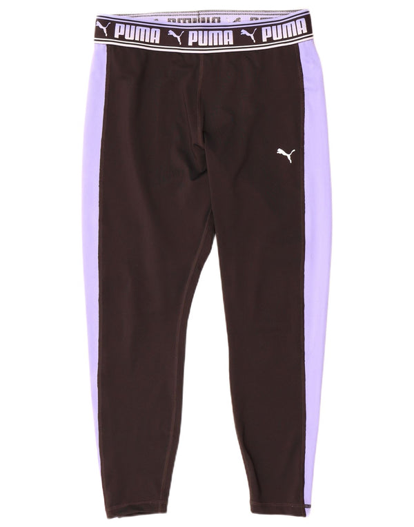 Leggings grafic Puma pentru femei UK 16, mare, negru, poliester color bloc