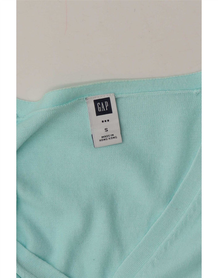 Pulover cardigan pentru femei Gap UK 10 mic turcoaz bumbac
