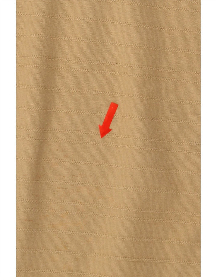 GAS Mens Polo Shirt 2XL Beige Cotton Vintage Gas and Second-Hand Gas from Messina Hembry 
