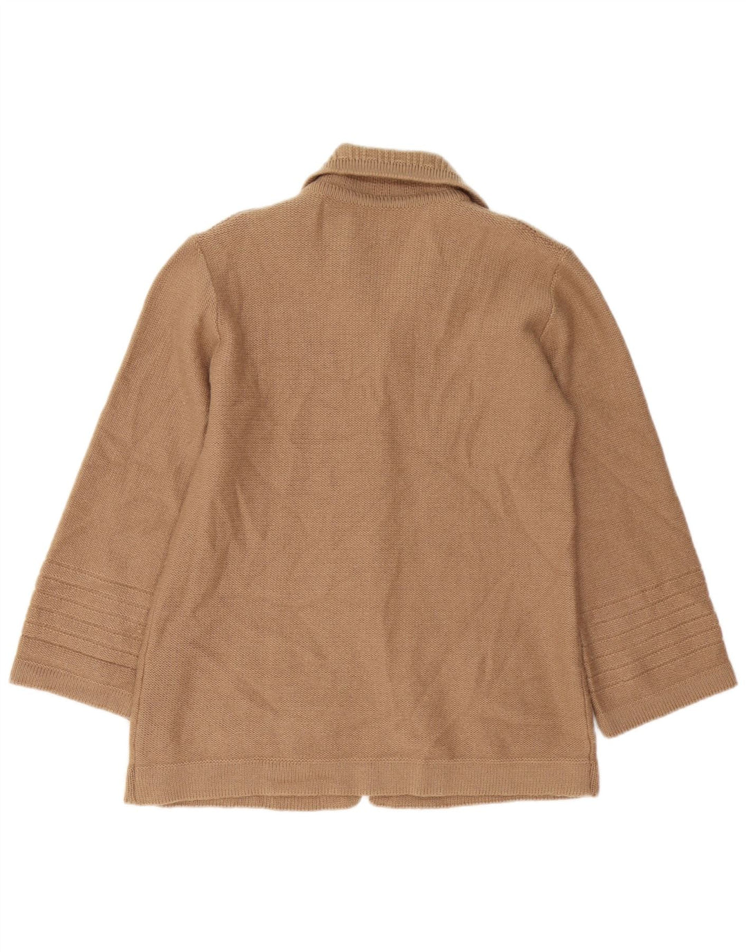 Pulover cardigan pentru femei VINTAGE UK 14 Lână maro medie