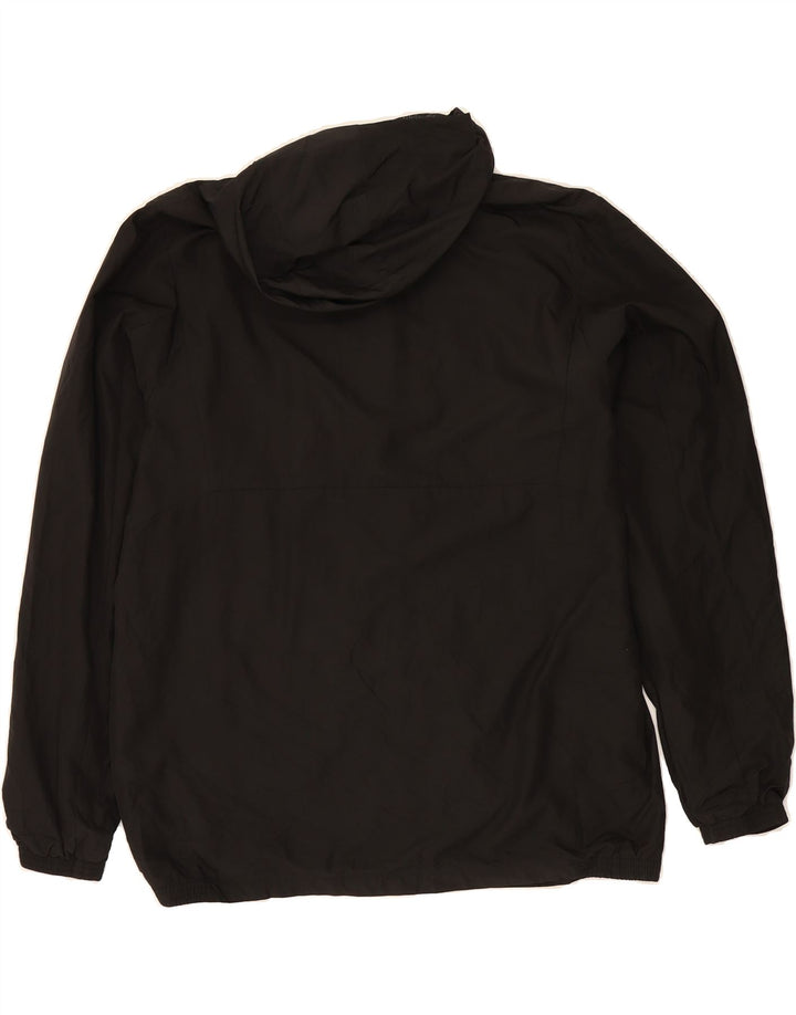 PUMA Mens Hooded Rain Jacket UK 40 Large Black Polyester Vintage Puma and Second-Hand Puma from Messina Hembry 