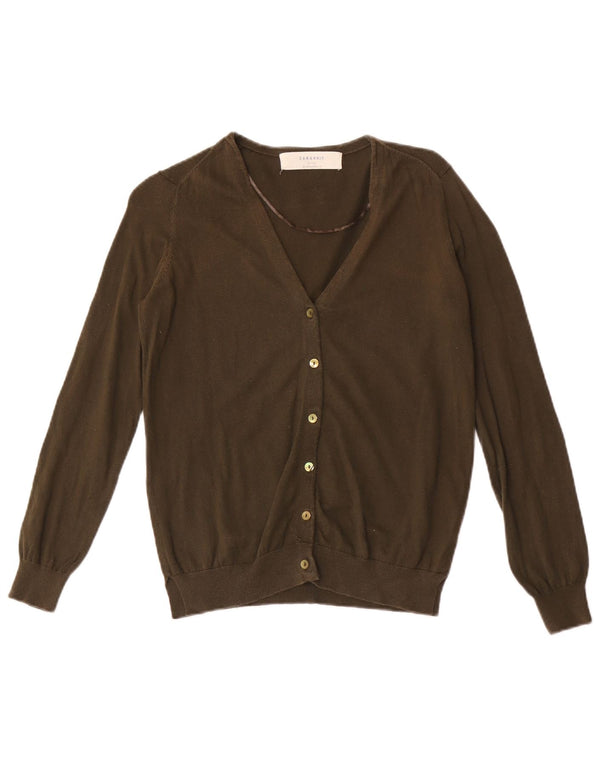 Pulover cardigan pentru femei Zara UK 12 Medium Khaki