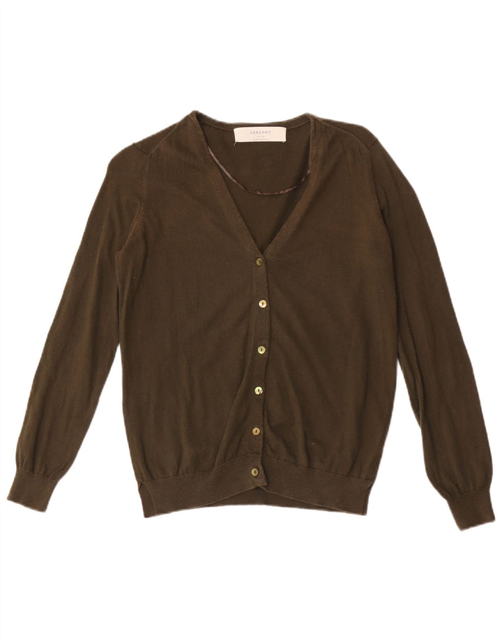 Pulover cardigan pentru femei Zara UK 12 Medium Khaki