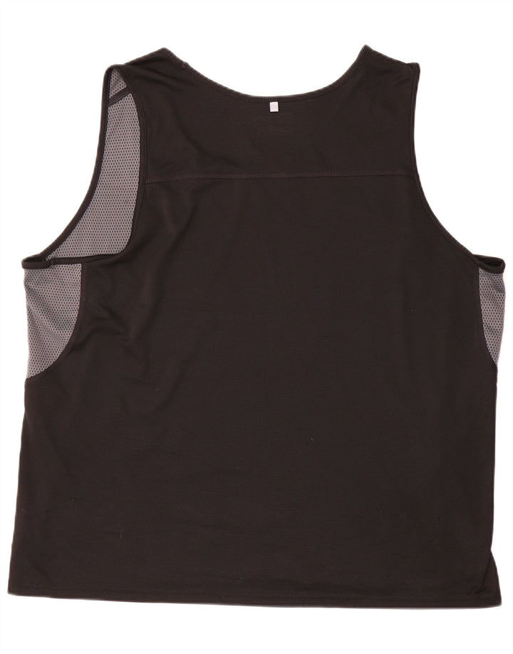 RUSSELL ATHLETIC Vest Vest Top pentru bărbați Marea Britanie 46/48 XL Negru Poliester bloc de culoare