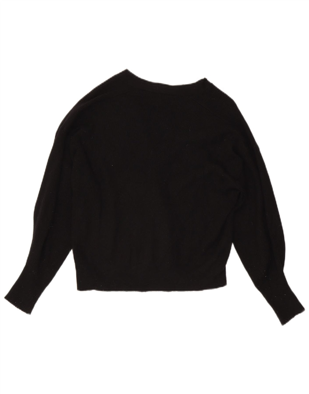 Pulover cardigan pentru femei Zara UK 14 Medium Black Viscose