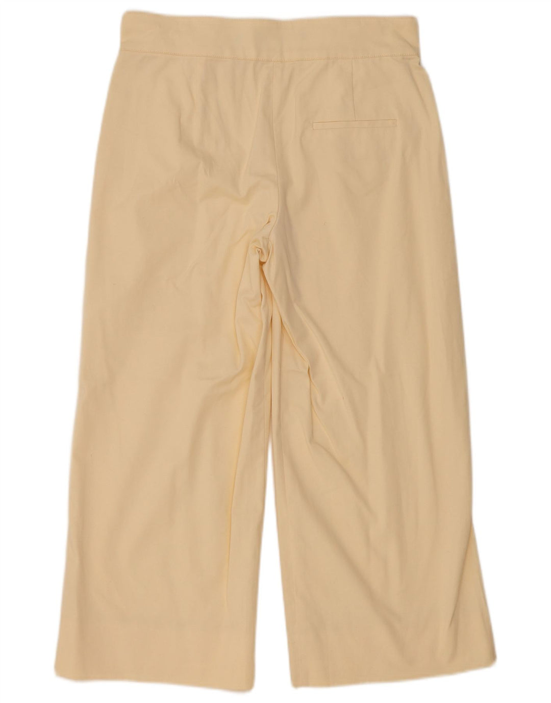 Pantaloni tăiați pentru femei Studio cu picioare largi Zara Mediu L28 L24 Alb cadru