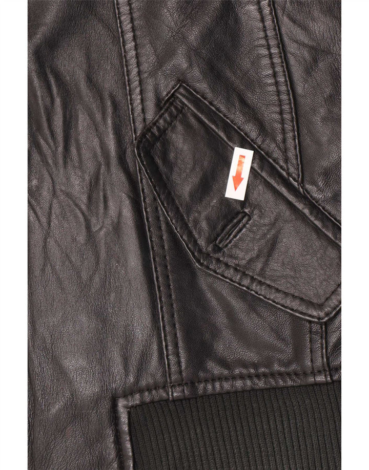 Jachetă Bomber din piele Gipsy pentru bărbați UK 38 Medium Black