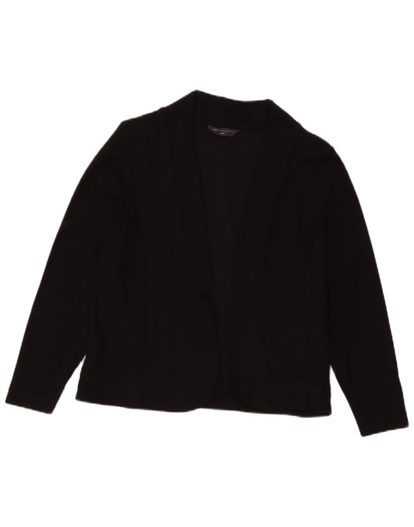 Pulover cardigan deschis mic pentru femei Marks & Spencer UK 18 XL, viscoză neagră