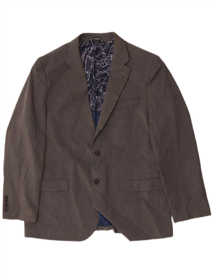 Jachetă Nautica pentru bărbați cu 2 nasturi, UK 44 2XL, poliester gri