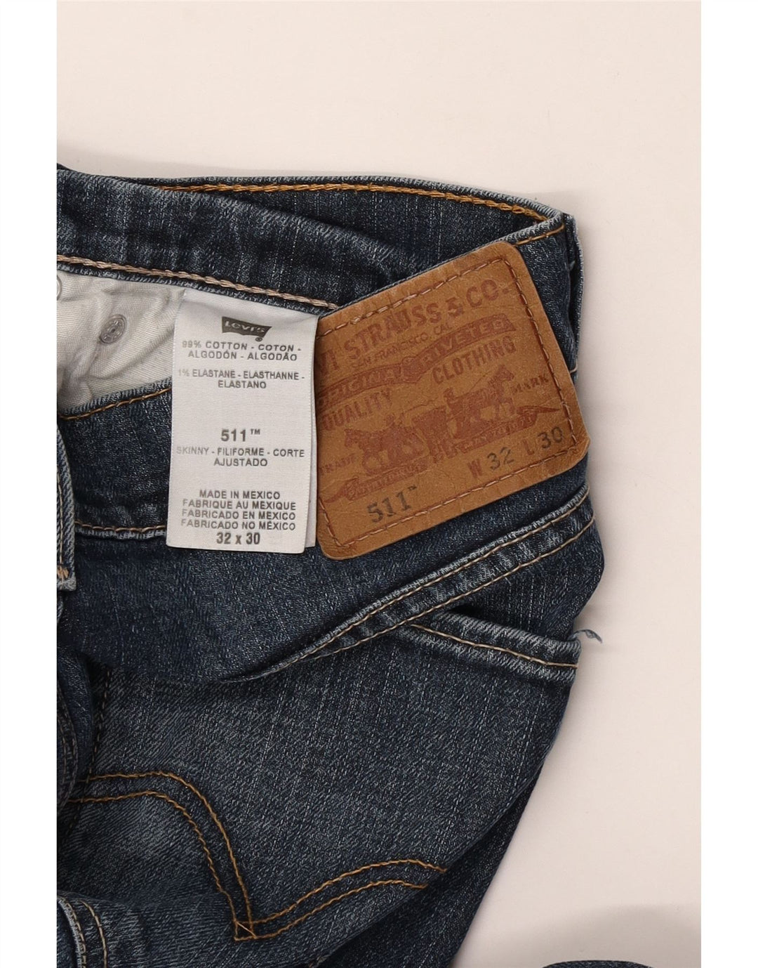 Blugi Levi's 511 Slim pentru bărbați W32 L30 Bumbac albastru