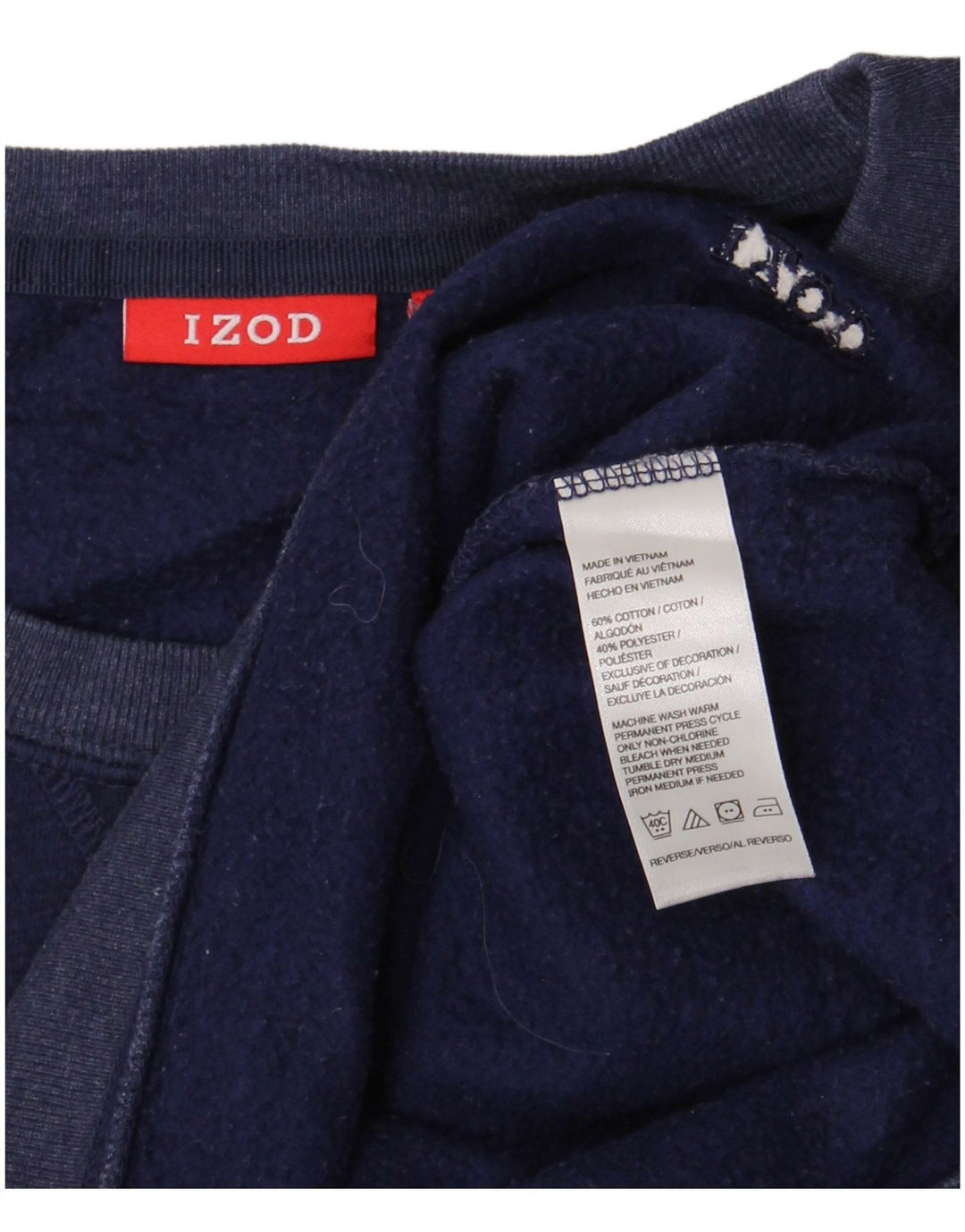 Hanorac pentru bărbați Izod Pulover Medium Bleumarin Bumbac