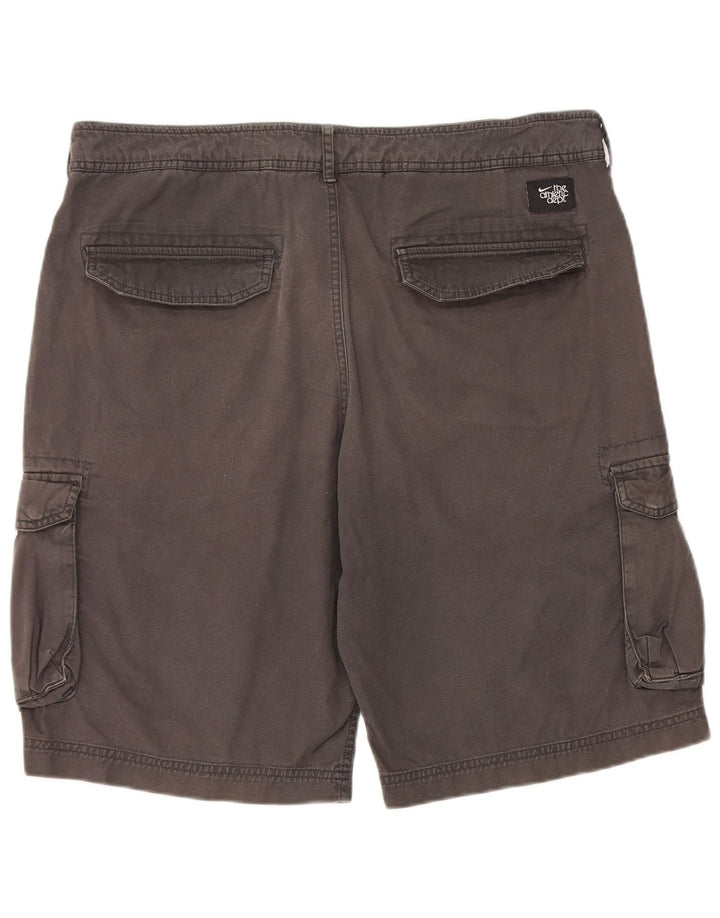 Pantaloni scurți cargo Nike pentru bărbați W34, bumbac, gri mare
