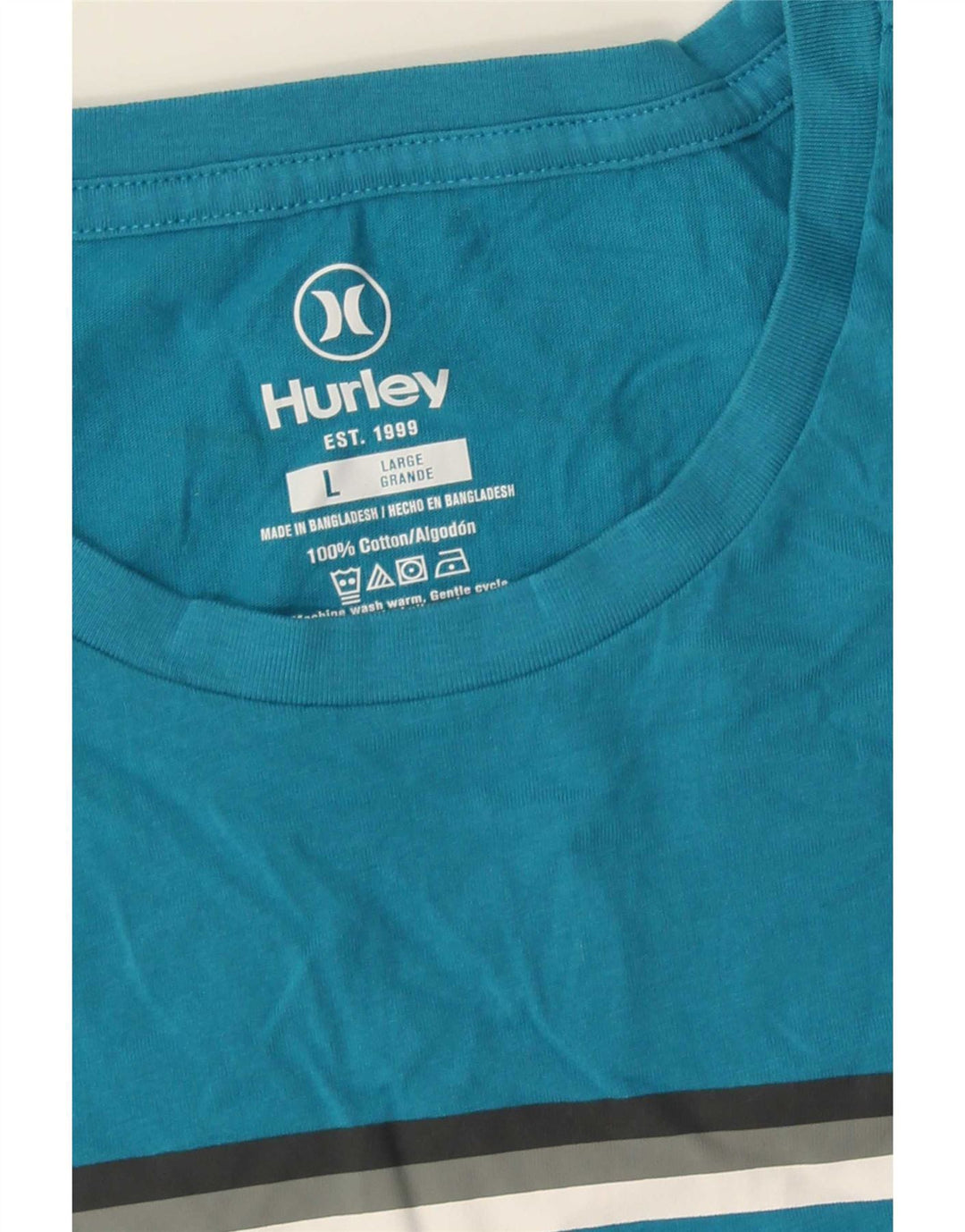 Tricou grafic pentru bărbați Hurley Top mare, albastru, bumbac
