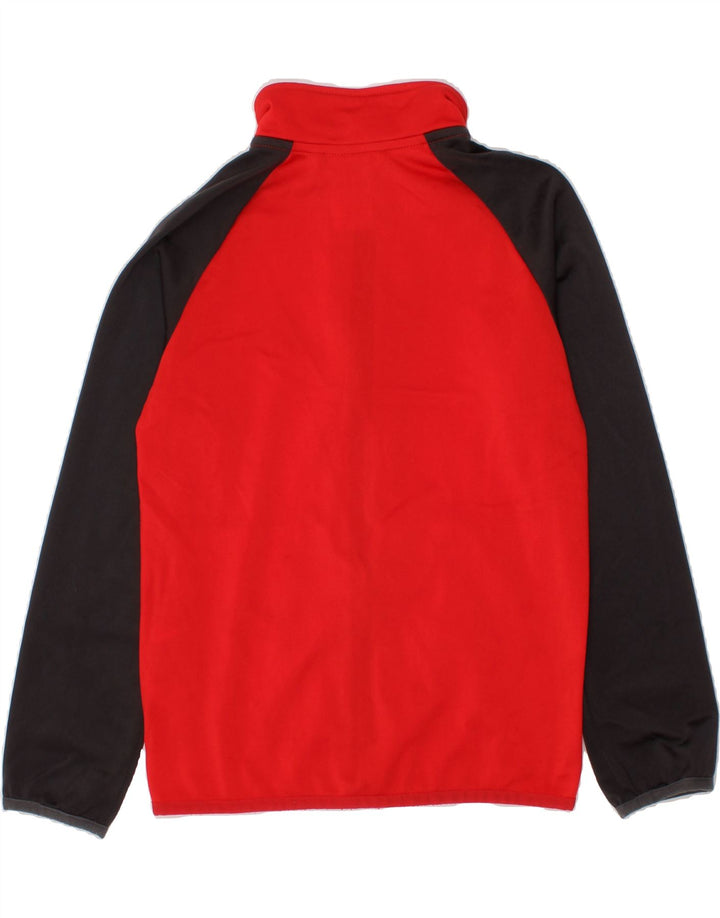 ADIDAS Boys Tracksuit Top Jacket 7-8 Years Red Colourblock Polyester Vintage Adidas and Second-Hand Adidas from Messina Hembry 
