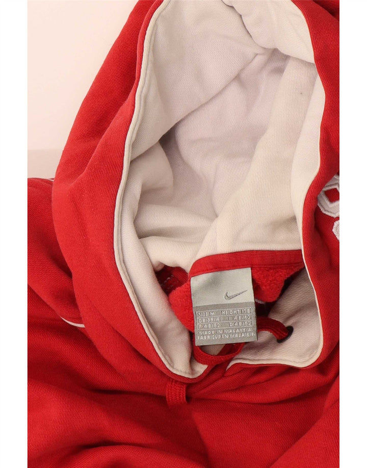 Jumper Nike pentru bărbați cu glugă grafică UK 39/41 Roșu mediu