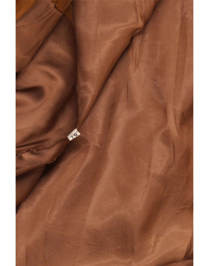 VINTAGE Mens Suede Jacket IT 48 Medium Brown Vintage Vintage and Second-Hand Vintage from Messina Hembry 