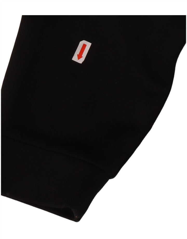 Pulover NIKE pentru bărbați Dri Fit, cu fermoar, poliester mediu negru