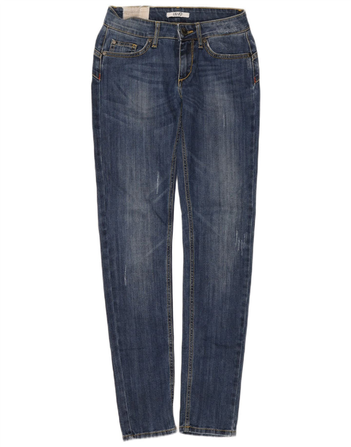 Blugi skinny pentru femei Liu Jo W26 L31 albastru