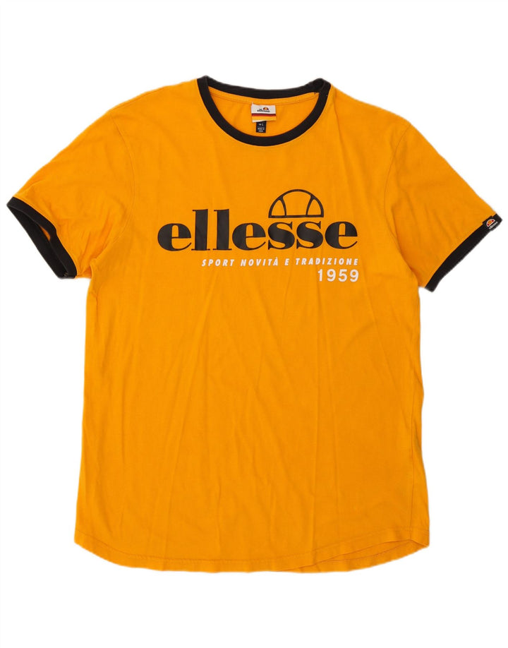 Tricou grafic pentru bărbați Ellesse Top mare din bumbac portocaliu