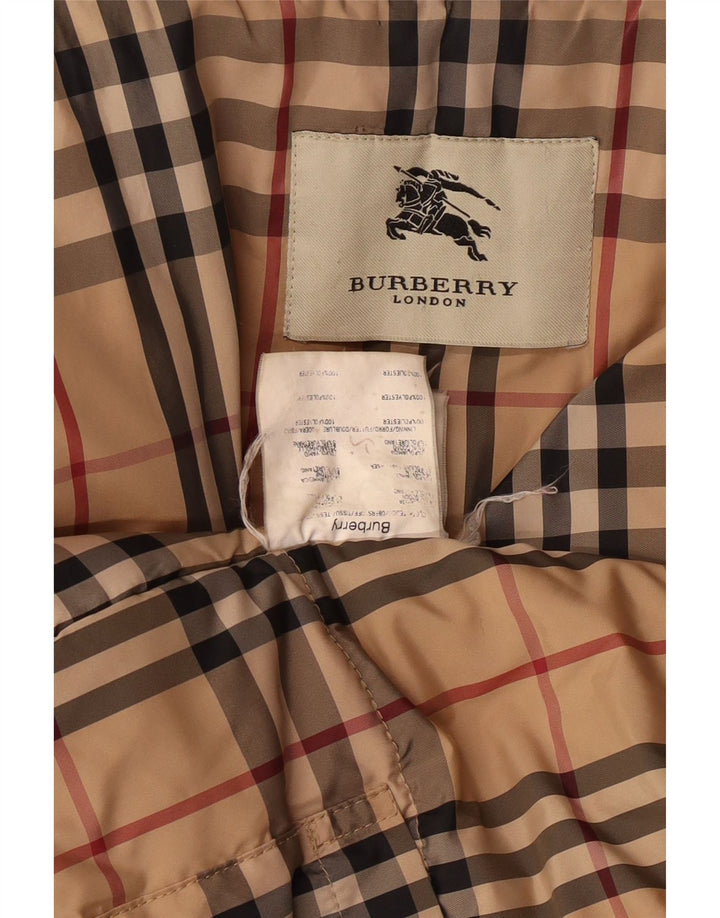 Pardesiu BURBERRY pentru bărbați UK 40 mare, negru, clasic din poliamidă