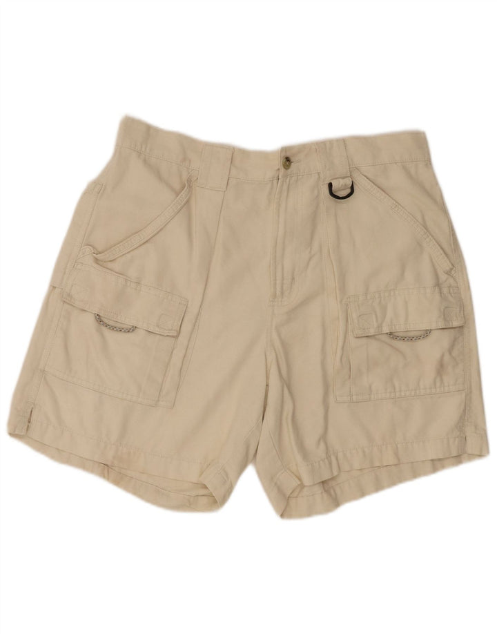 Pantaloni scurți cargo Columbia pentru bărbați, medii W32, bumbac, bej