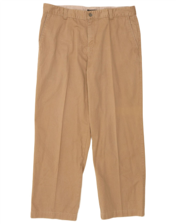 DOCKERS Pantaloni chino drepți kaki pentru bărbați W36 L32 bej