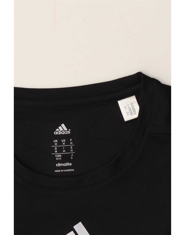 Tricou Adidas Climalite pentru bărbați Top Mediu Negru
