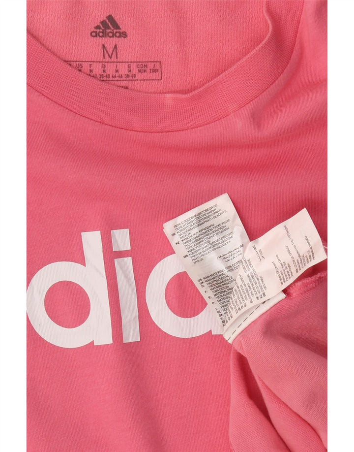 Tricou grafic ADIDAS pentru femei Top UK 12 Medium Pink Bumbac