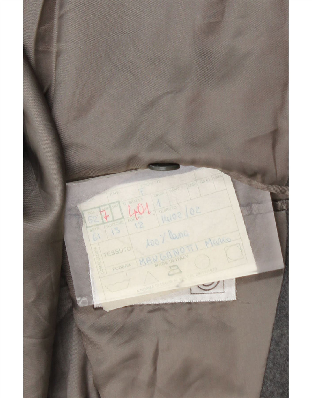 Jachetă vintage pentru bărbați cu două piepturi IT 52 XL Lână gri