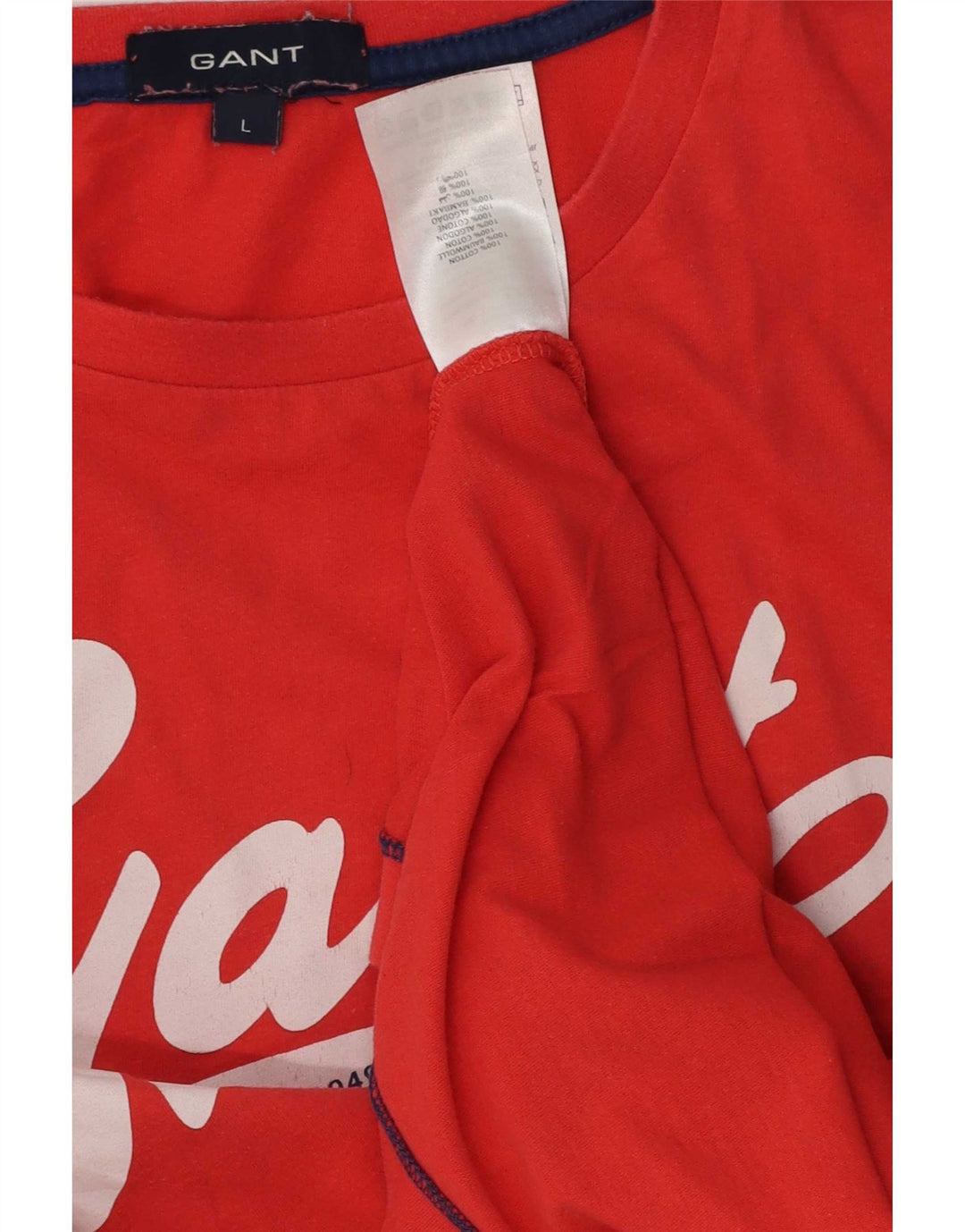 Tricou grafic Gant pentru bărbați Top mare bumbac roșu