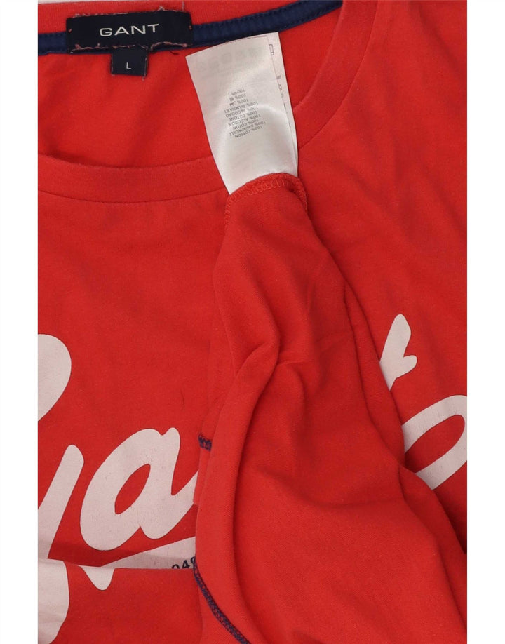 Tricou grafic Gant pentru bărbați Top mare bumbac roșu