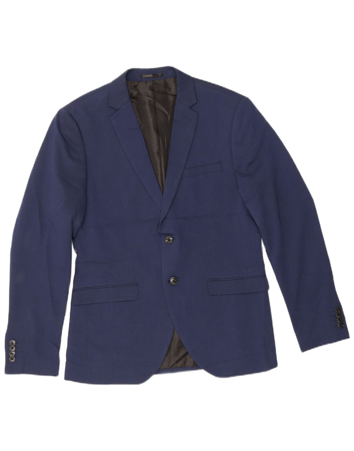 Jachetă Jack & Jones pentru bărbați, cu 2 nasturi, super subțire, IT 50, mare, bleumarin