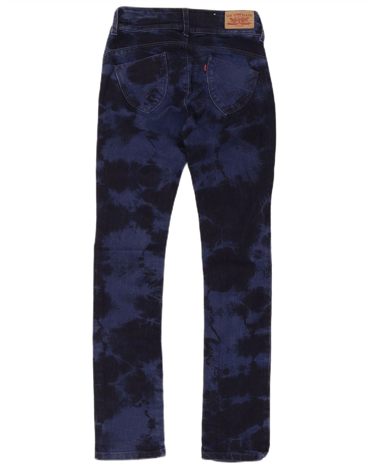 Blugi slim pentru baieti LEVI'S 9-10 ani bleumarin din bumbac Tie Dye