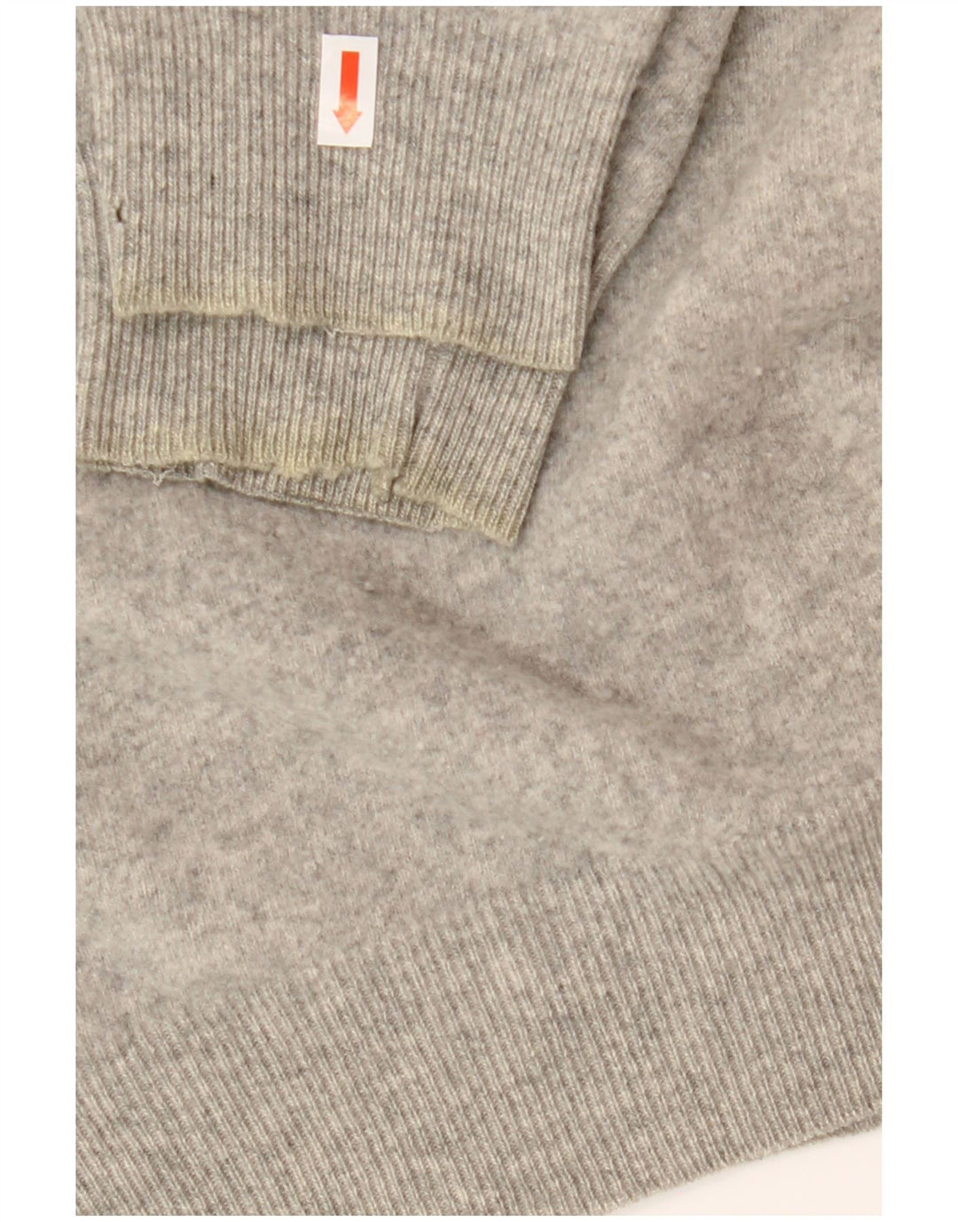 Pulover pentru femei Gant cu decolteu în V UK 18 XL Lână gri