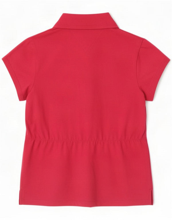 Tricou polo Tommy Hilfiger pentru femei UK 12 Medium Pink Bumbac