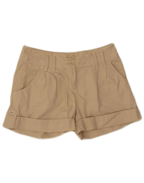 Pantaloni scurți casual Massimo Dutti pentru femei EU 36 Small W27 Bej Bumbac