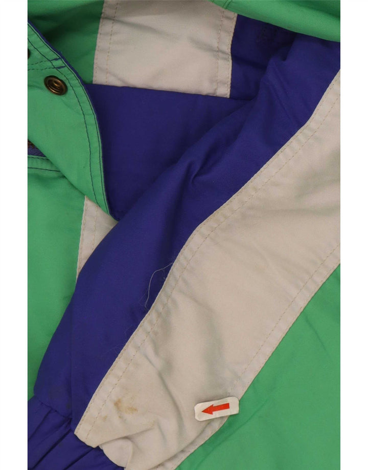 Jachetă de schi cu glugă pentru bărbați Sergio Tacchini IT 54 2XL Albastru Poliamidă color bloc